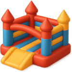 ¿Dónde saltan los niños en fiestas?